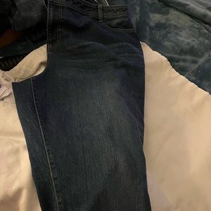 Fashion Bug Womens Jeans Zippered Leg Size 24